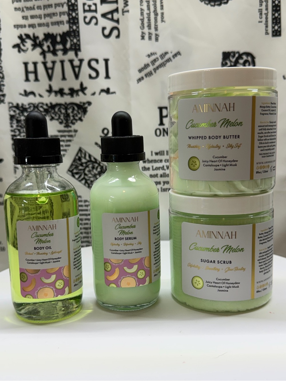 Aminnah Cucumber Melon Bundle- New(4)